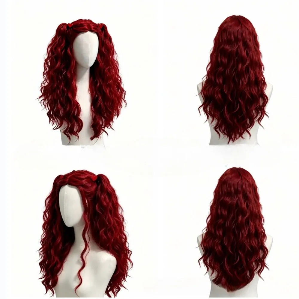 2026 Red Blue Long Curly Synth - огляд і ціна Women'S Red Accessories