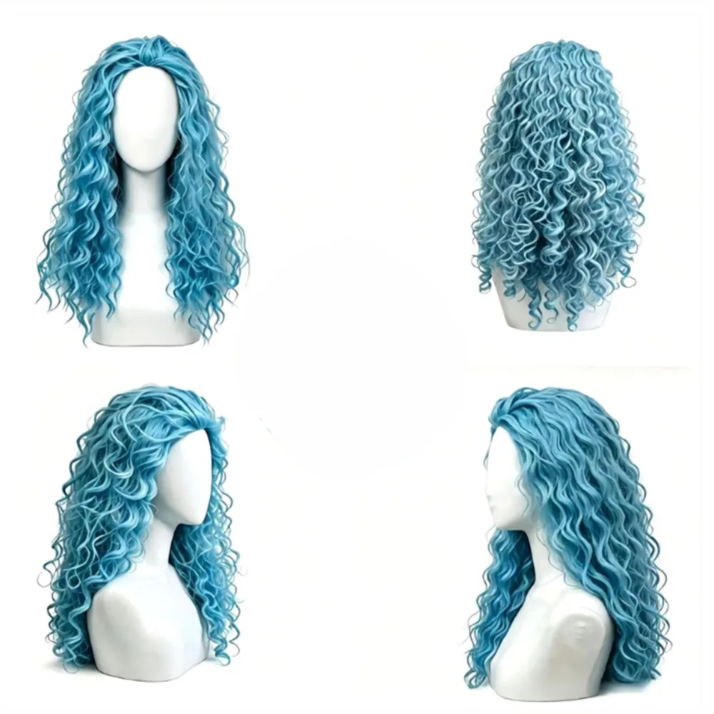 2026 Red Blue Long Curly Synth - огляд і ціна Women'S Red Accessories
