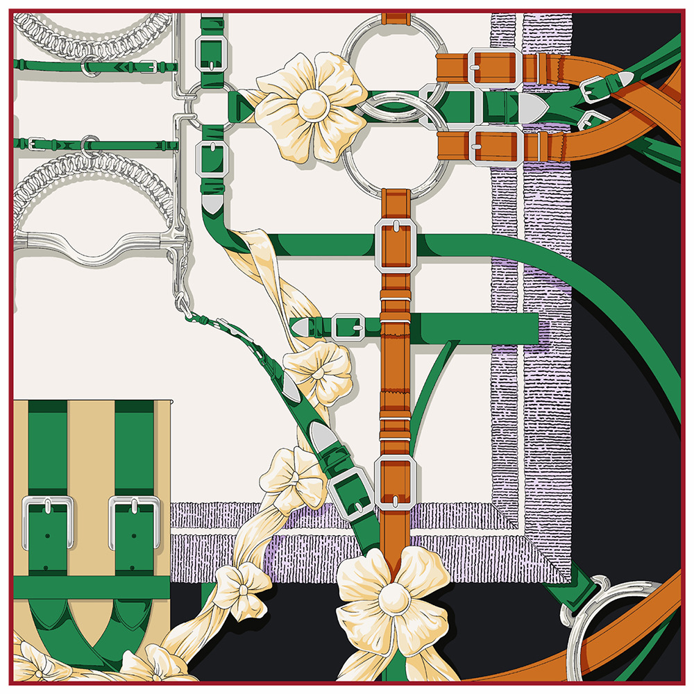 90cm New Design Belt Twill Sil - огляд і ціна Silk Scarf Square