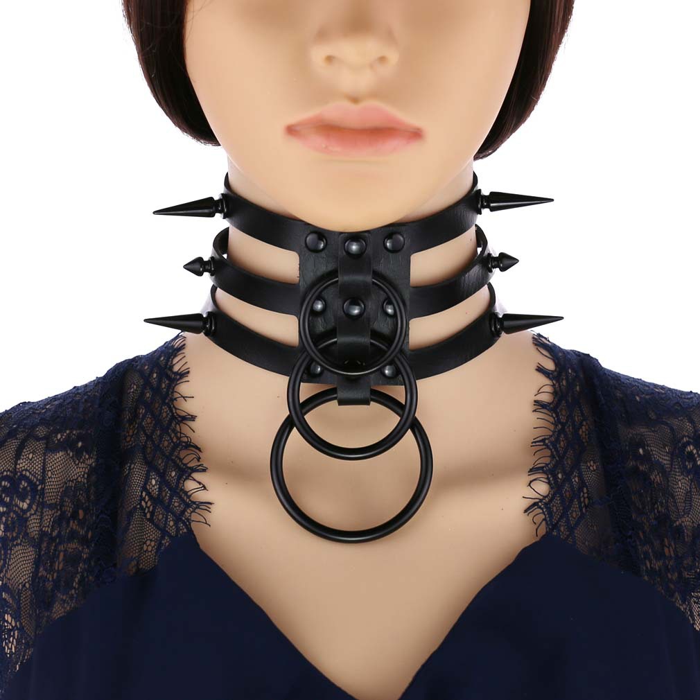 Fashion Women Men Black Rivet  - огляд і ціна Women'S Emo Accessories