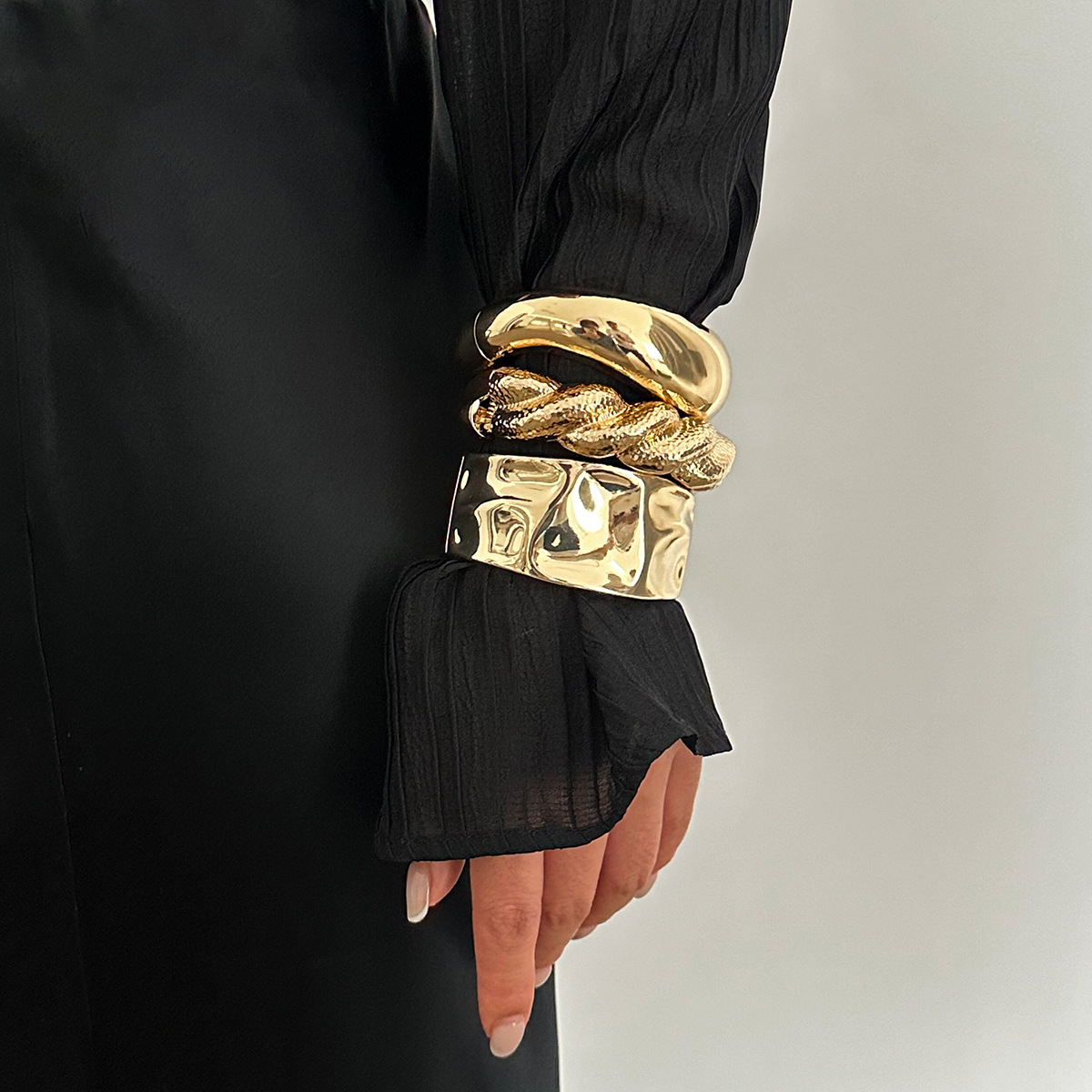 Vintage Gold Color Hip Hop Met - огляд і ціна Women'S Emo Accessories