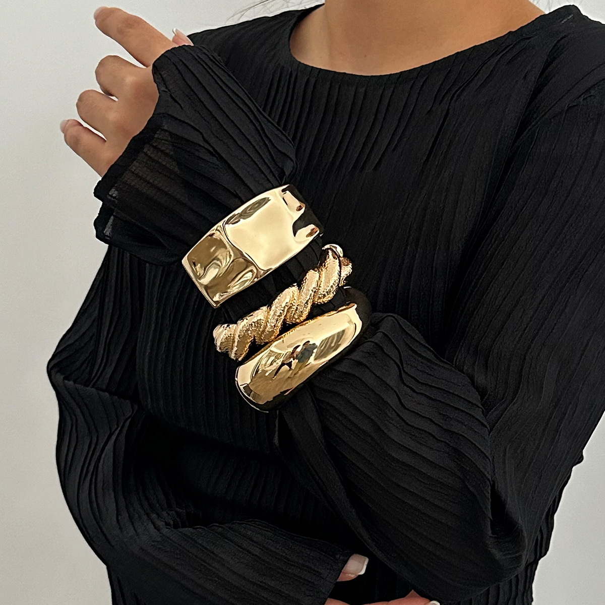 Vintage Gold Color Hip Hop Met - огляд і ціна Women'S Emo Accessories