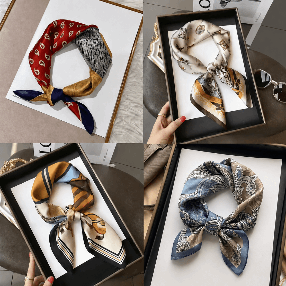 Silk Material Silk Square Scar - огляд і ціна Silk Scarf Square
