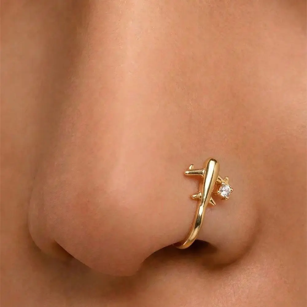 1PC Airplane Design No Piercin - огляд і ціна Women Accessories Sale