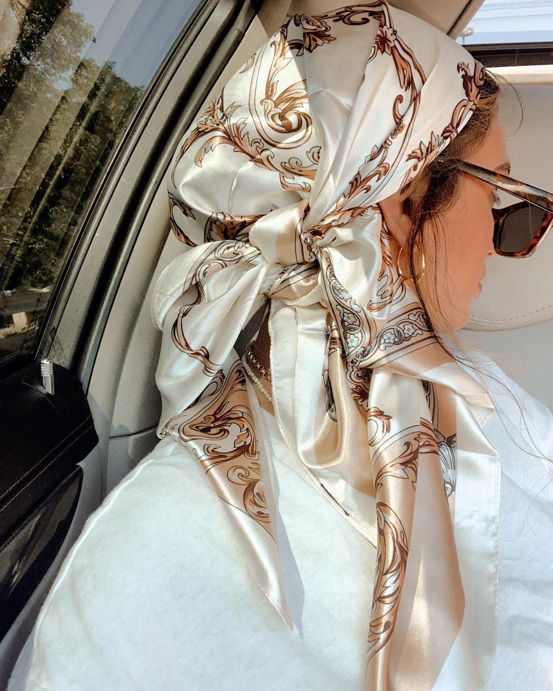 Satin Square Scarf Women Musli - огляд і ціна Silk Scarf Square