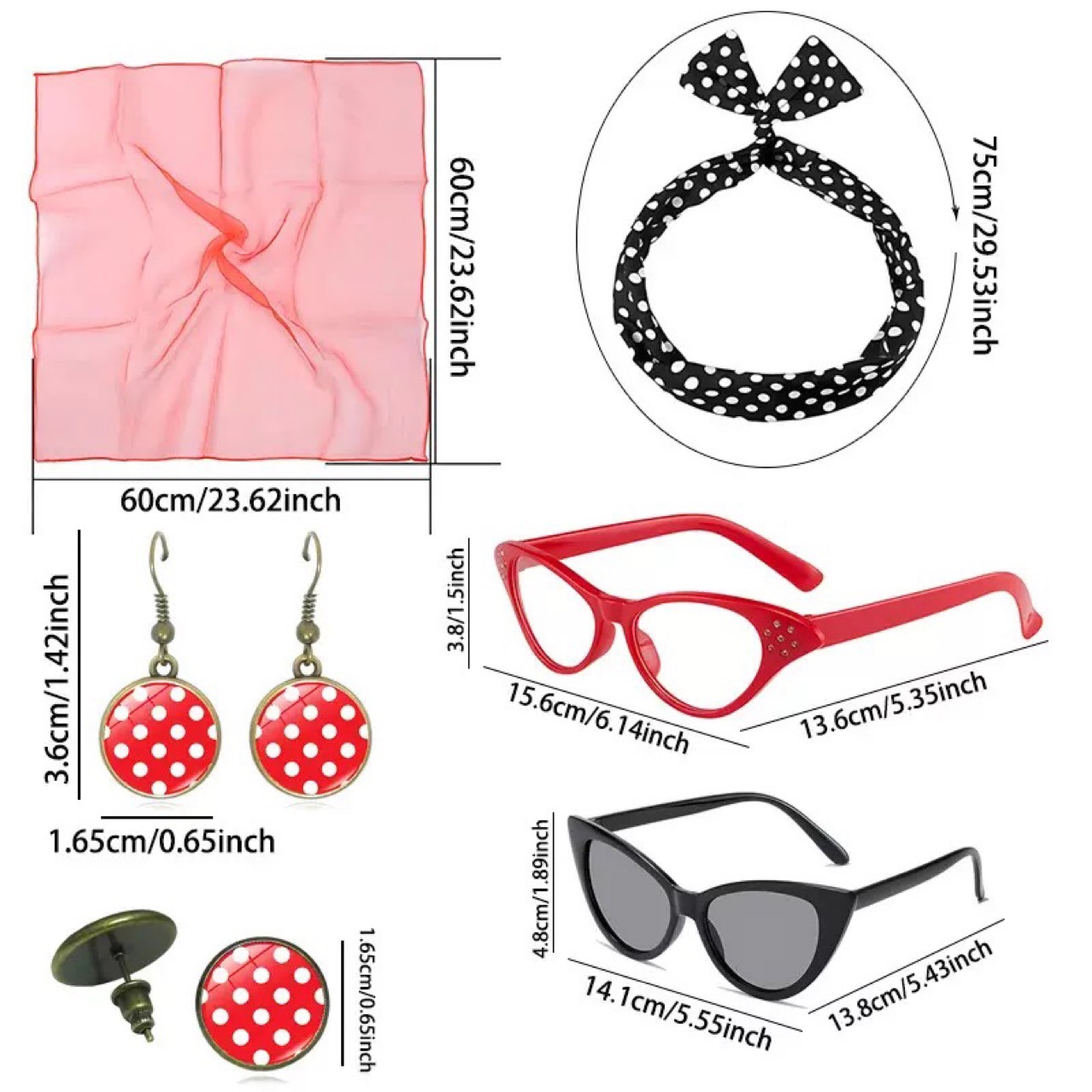 1950s Retro Hippie Party Women - огляд і ціна Women'S Accessories In The 1950S