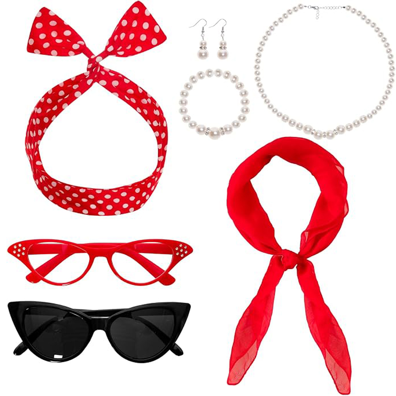 7PCS 1950s Costume Accessories - огляд і ціна Women'S Accessories In The 1950S
