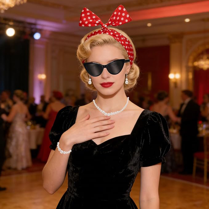7PCS 1950s Costume Accessories - огляд і ціна Women'S Accessories In The 1950S