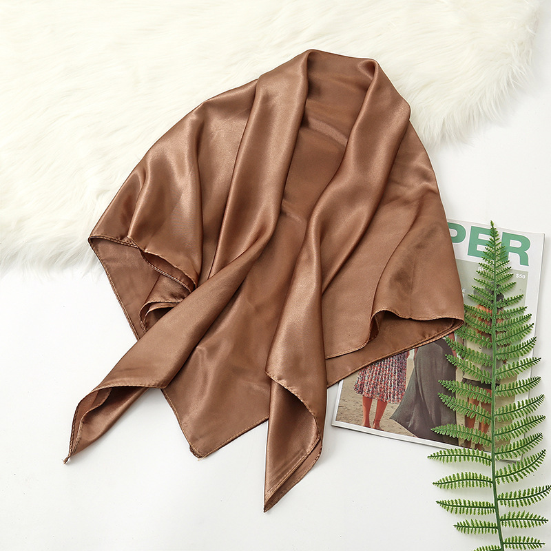 90cm Solid Colors Neckerchief  - огляд і ціна Silk Scarf Square
